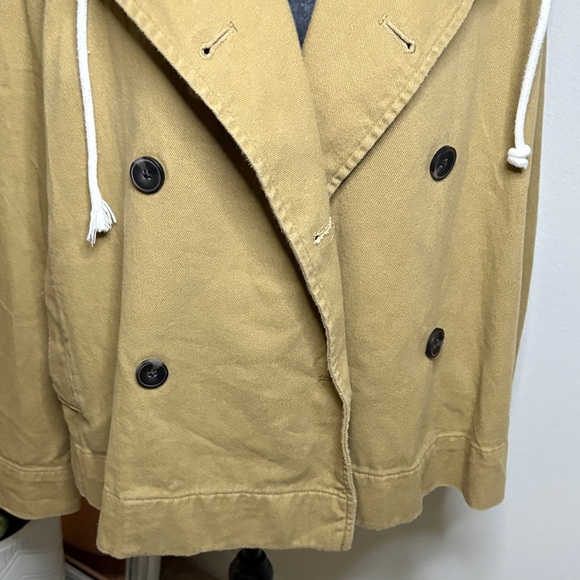 Free Assembly Jackets & Blazers - FREE ASSEMBLY Stylish Tan Hooded Trench Coat for Women